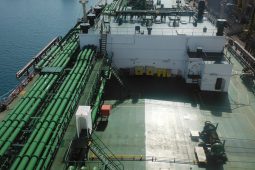 Deck view of a Nakilat LPG carrier