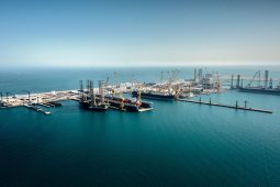 Aerial view of Erhama Bin Jaber Al Jalahma Shipyard